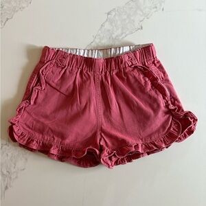 Girls Crew Cuts ruffle chino shorts size 10